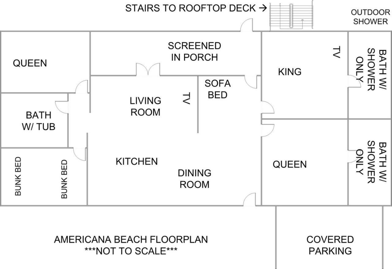Americana Beach Home Jekyll Island Exterior photo